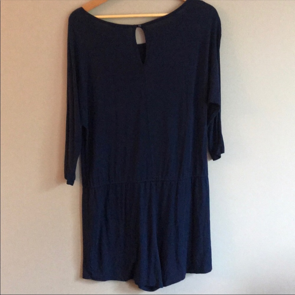 Tua Navy Blue Shorts Romper